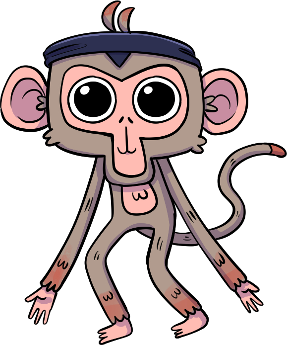 Monyet mendengarkan