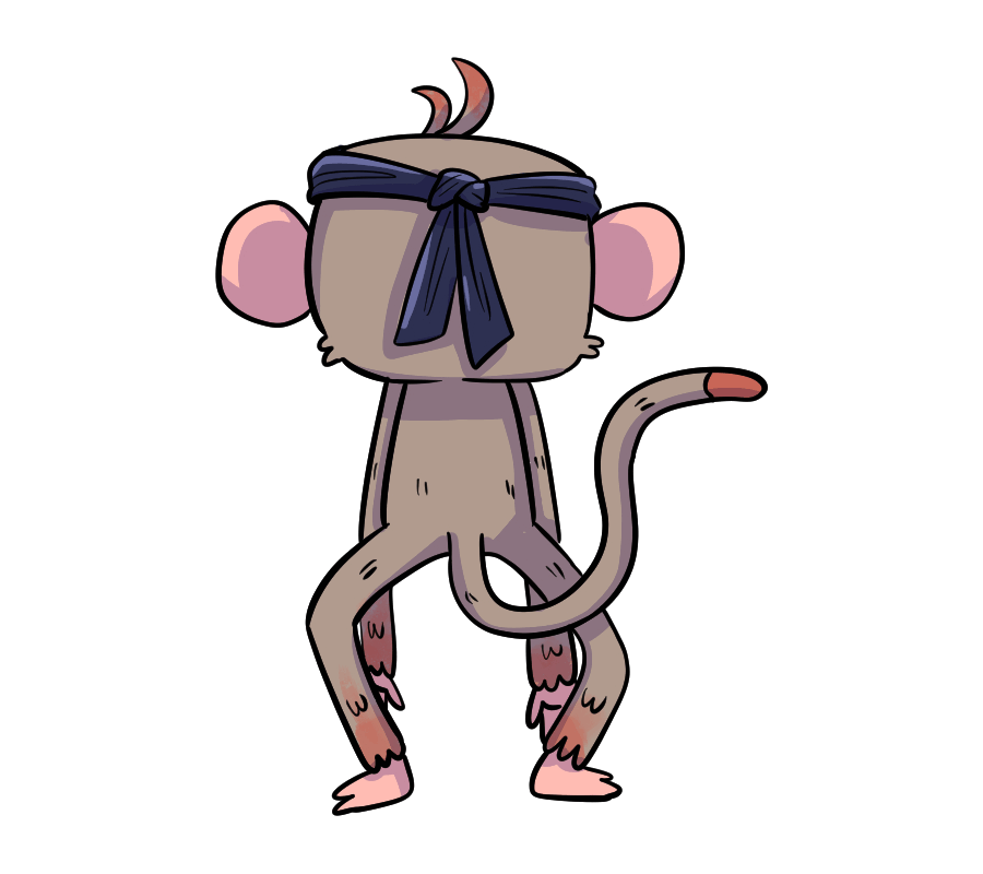 Monyet berjalan